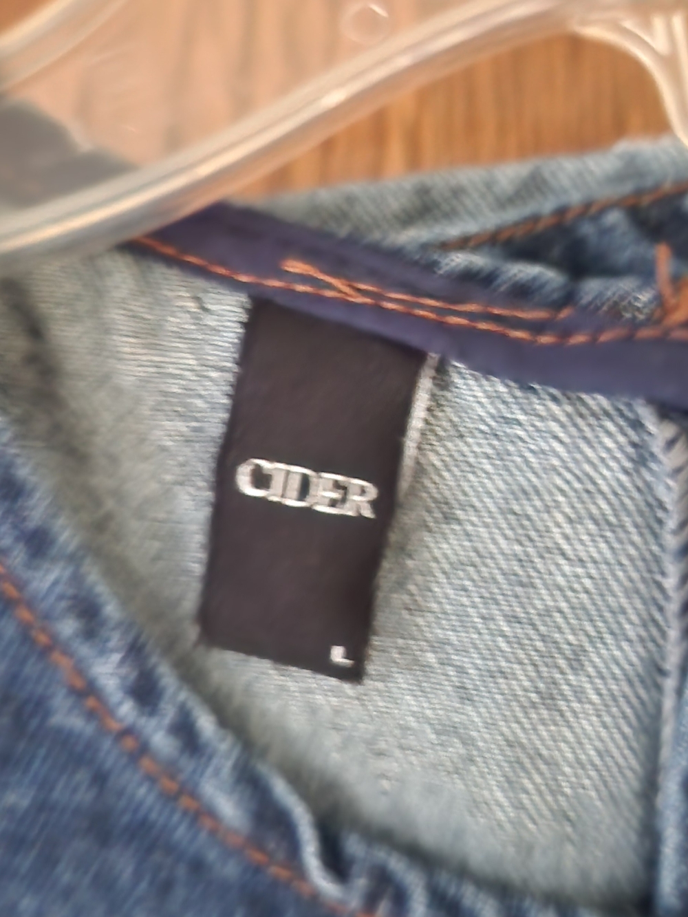 Cider Dark Blue Denim Mini Dress - Picture 7 of 7